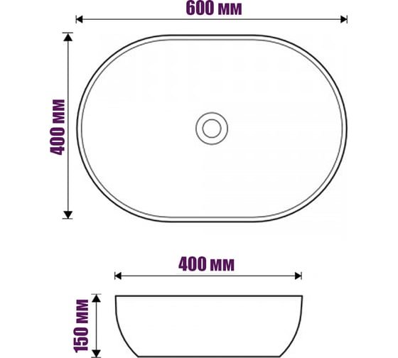 Раковина ROYAL ART накладная AR-1001