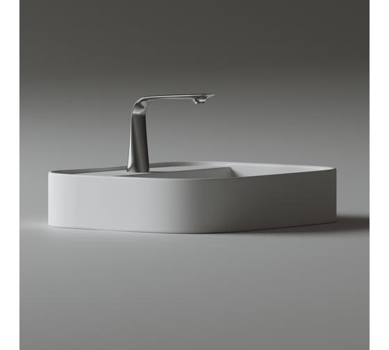 Умывальник чаша Ceramicanova Element накладная, прямоугольная, 550x450x110 мм CN6034