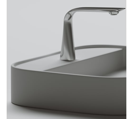 Умывальник чаша Ceramicanova Element накладная, прямоугольная, 550x450x110 мм CN6034