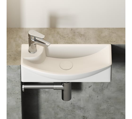 Подвесной умывальник Ceramicanova прямоугольный, с крепежом Element 455x220x130 мм CN6038R