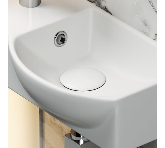 Подвесной умывальник Ceramicanova Element прямоугольный, с крепежом 400x220x120 мм CN6039R