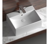 Умывальник чаша Ceramicanova Element накладная, прямоугольная 500x410x160 мм CN6040