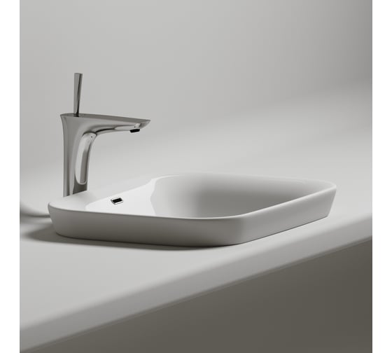 Умывальник Ceramicanova прямоугольный, встраиваемый сверху в столешницу Element 580x400x150 мм CN6041
