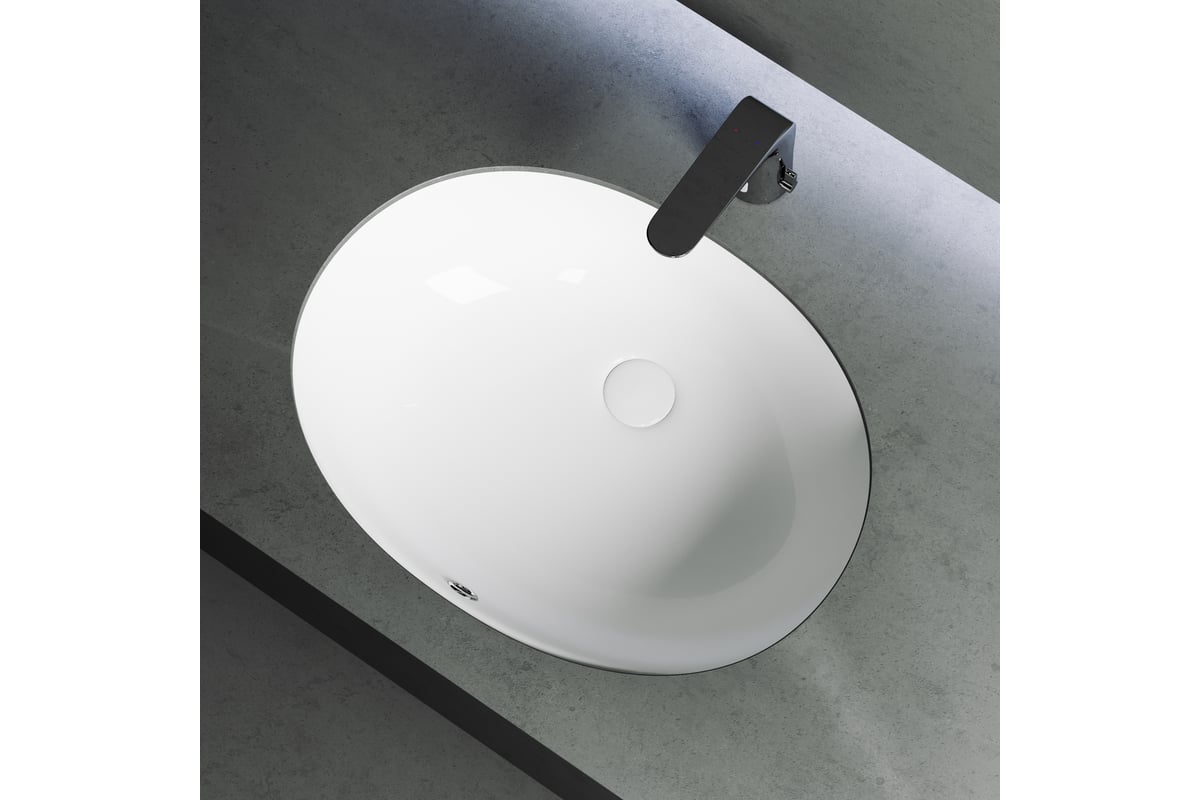 Умывальник Ceramicanova Element овальный, встраиваемый под столешницу ...