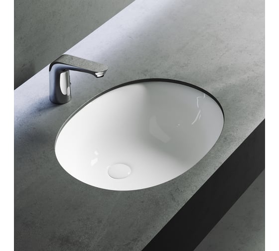 Умывальник Ceramicanova Element овальный, встраиваемый под столешницу 560x420x195 мм CN6043