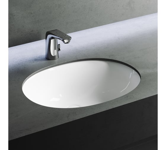 Умывальник Ceramicanova Element овальный, встраиваемый под столешницу 560x420x195 мм CN6043