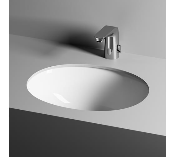Умывальник Ceramicanova Element овальный, встраиваемый под столешницу 510x420x195 мм CN6042