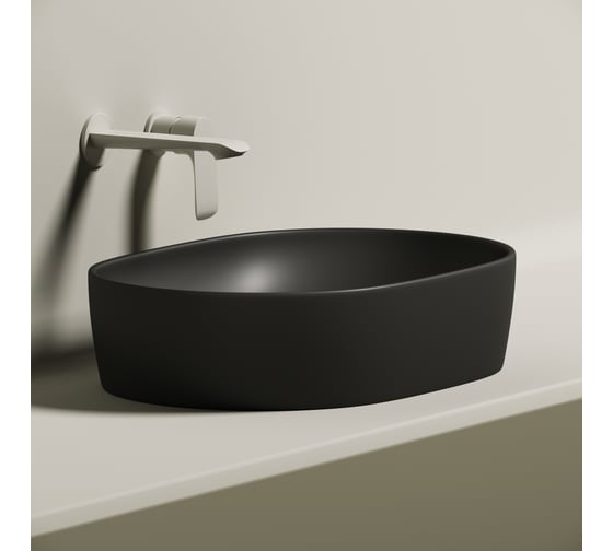 Умывальник чаша Ceramicanova Element накладная, овальная 600x415x135 мм CN6047MB
