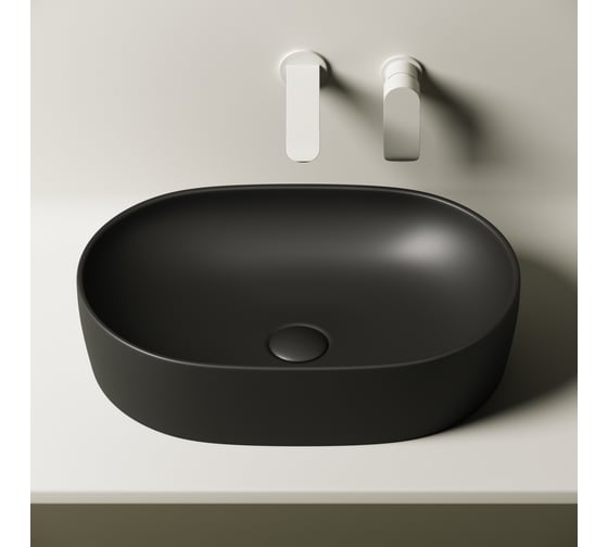 Умывальник чаша Ceramicanova Element накладная, овальная 600x415x135 мм CN6047MB