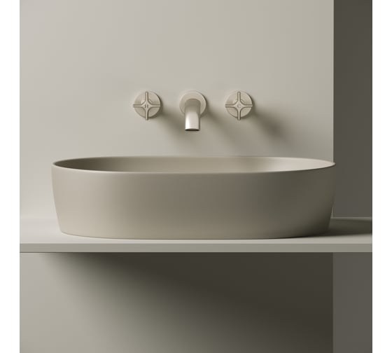 Умывальник чаша Ceramicanova Element накладная, овальная 600x415x135 мм CN6047MC