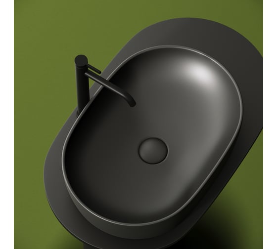 Умывальник чаша Ceramicanova Element накладная, овальная 600x415x135 мм CN6047MDH