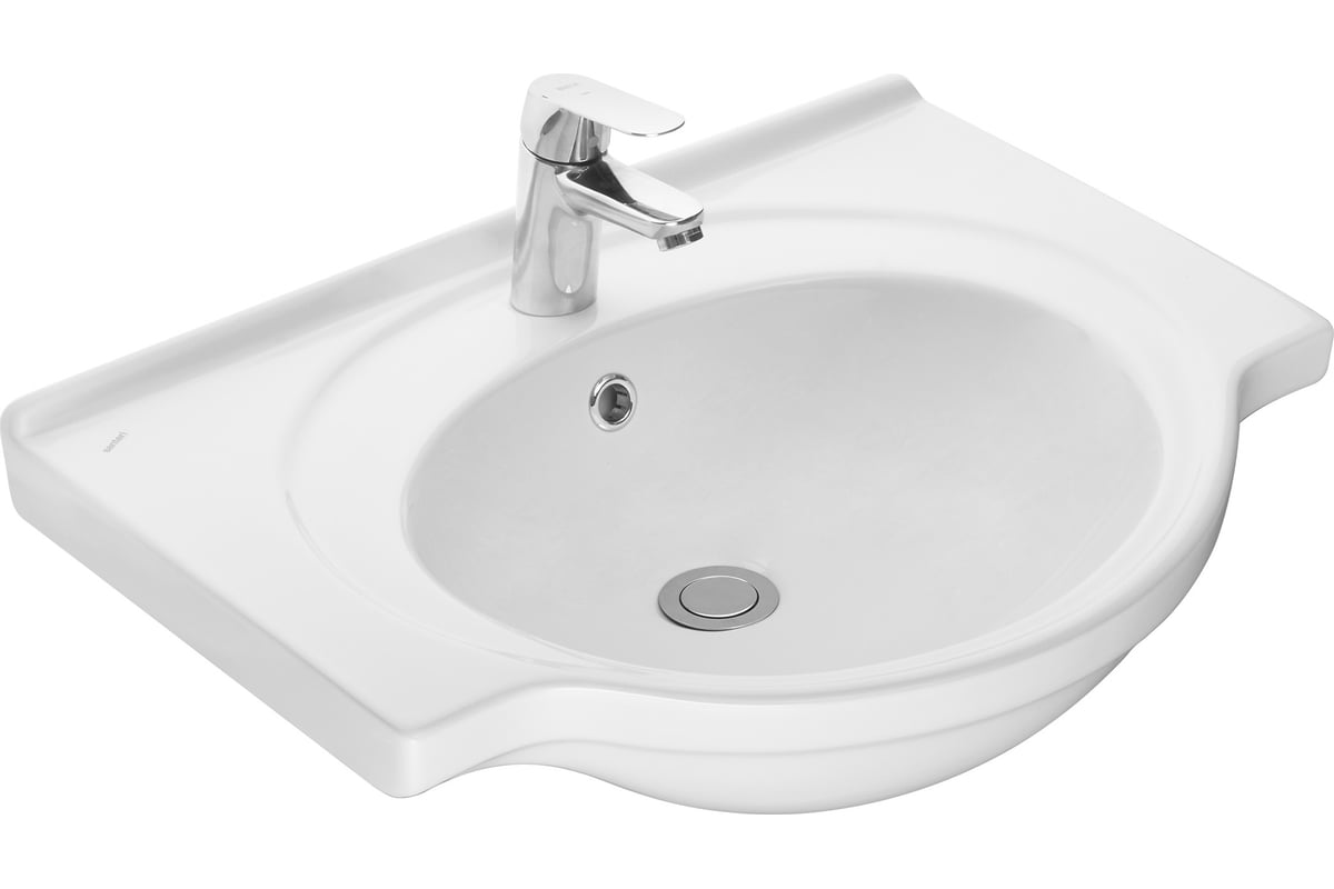 Раковина Santeri Сатурн с переливом, белый 1.3121.1.S00.11B.0 ...