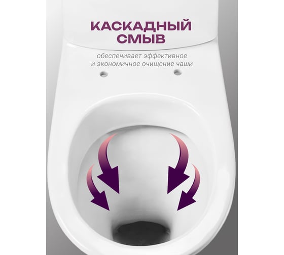 Унитаз-компакт Santeri Грация с горизонтальным выпуском 1.P210.3.S00.00B.F 1P2103S0000BF