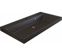 Кварцевая раковина для ванной комнаты uperwood Classic Quartz 90 см, коричневая матовая, трюфель 291030031