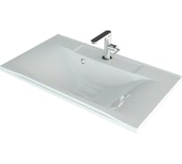 Полувстраиваемая раковина для ванной uperwood Elen, 80 см, с декоративной крышкой, белая 291120423