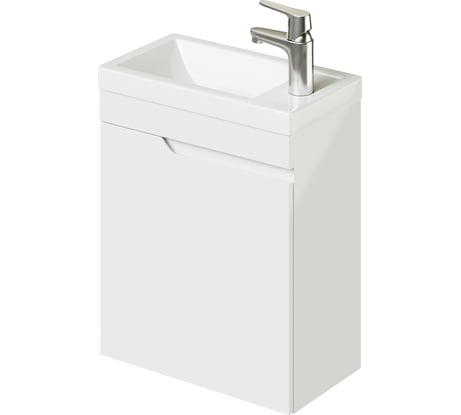 Подвесная тумба с раковиной ИТАНА Alexa 45 455x250x570 левая CC 3005 Белый глянец 05 4657773602151