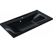 Полувстраиваемая раковина для ванной uperwood Elen, 100 см, с декоративной крышкой, черный металл 291120428