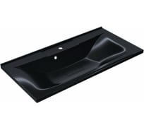 Полувстраиваемая раковина для ванной uperwood Elen, 90 см, с декоративной крышкой, черный металл 291120426