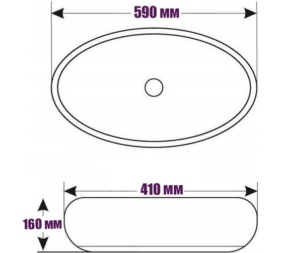 Накладная раковина ROYAL ART AR-1014