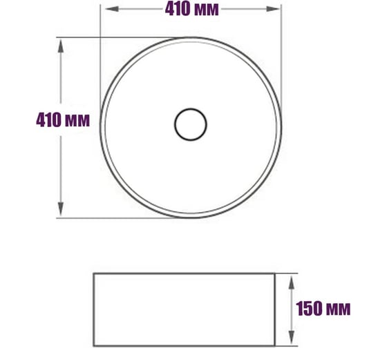 Накладная раковина ROYAL ART AR-1015