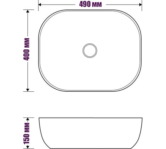Накладная раковина ROYAL ART AR-1017
