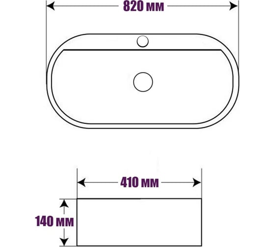 Накладная раковина ROYAL ART AR-1022
