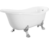 Ванна VERAGIO GIALETTA 170x81xH74 см, на лапах "LEONE" LUX, слив/перелив хром 25217