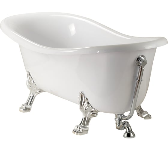 Ванна VERAGIO GIALETTA 170x81xH74 см, на лапах "LEONE" LUX, слив/перелив хром 25217