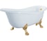 Ванна VERAGIO GIALETTA 170x81xH74 см. на лапах "LEONE" LUX, слив/перелив золото 25218 1