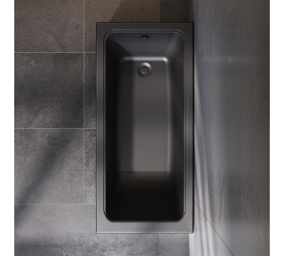 Акриловая ванна AM.PM Gem 150x70, черная W90A-150-070B-A