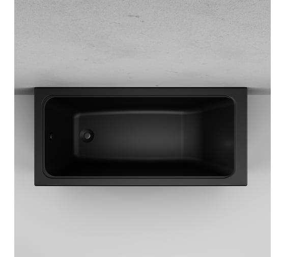 Акриловая ванна AM.PM Gem 150x70, черная W90A-150-070B-A