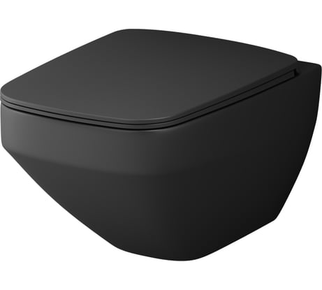 Подвесной унитаз AM.PM Inspire V2.0 FlashClean с сиденьем микролифт, черный матовый C50A1700MBSC