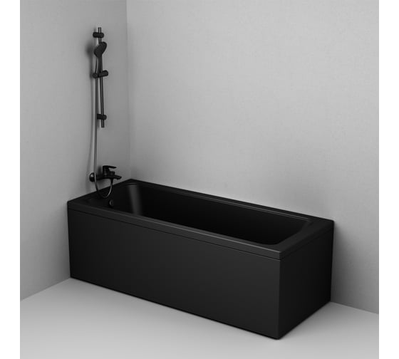 Акриловая ванна AM.PM Gem 170x70, черная W90A-170-070B-A