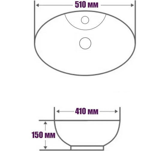 Накладная раковина ROYAL ART AR-1032