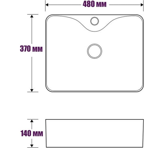 Накладная раковина ROYAL ART AR-1030