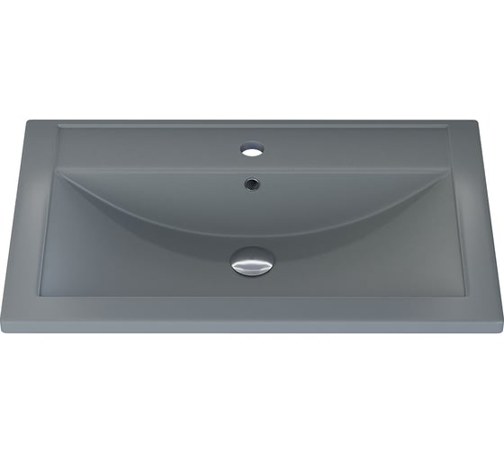 Кварцевая раковина для ванной uperwood Foster Quartz 70 см, серая матовая, бетон 291030033 1