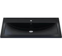Кварцевая раковина для ванной uperwood Foster Quartz 90 см, черная матовая, уголь 291030042