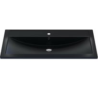 Кварцевая раковина для ванной uperwood Foster Quartz 100 см, черная матовая, уголь 291030046