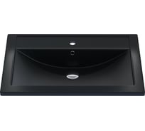 Кварцевая раковина для ванной uperwood Foster Quartz 70 см, черная матовая, космос 291030035