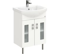 Тумба с раковиной Onika Кристалл 55 напольная, белая 105555