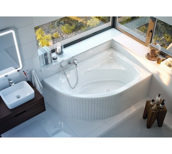 Ванна Excellent Aquarella 150x100 см, правая WAEX.ARP15WH