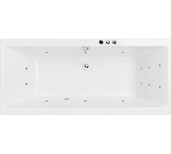Ванна Excellent Pryzmat 170x75 см "SMART" хром WAEX.PRY17.SMART.CR 1