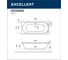 Ванна Excellent Oceana 160x75 см "SOFT" хром WAEX.OCE16.SOFT.CR 3