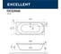 Ванна Excellent Oceana 180x80 см "ULTRA" хром WAEX.OCE18.ULTRA.CR 3