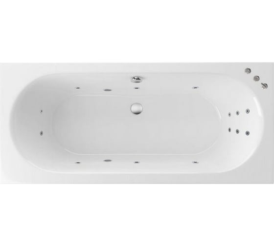 Ванна Excellent Oceana Slim 180x80 см "SMART" хром WAEX.OCE18S.SMART.CR 1