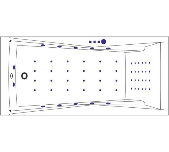 Ванна Excellent Palace 170x75 см "NANO" хром WAEX.PAL17.NANO.CR