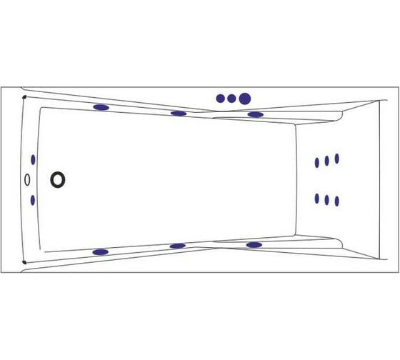 Ванна Excellent Palace 170x75 см "SMART" хром WAEX.PAL17.SMART.CR