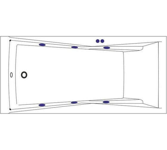 Ванна Excellent Palace 180x80 см "SOFT" хром WAEX.PAL18.SOFT.CR