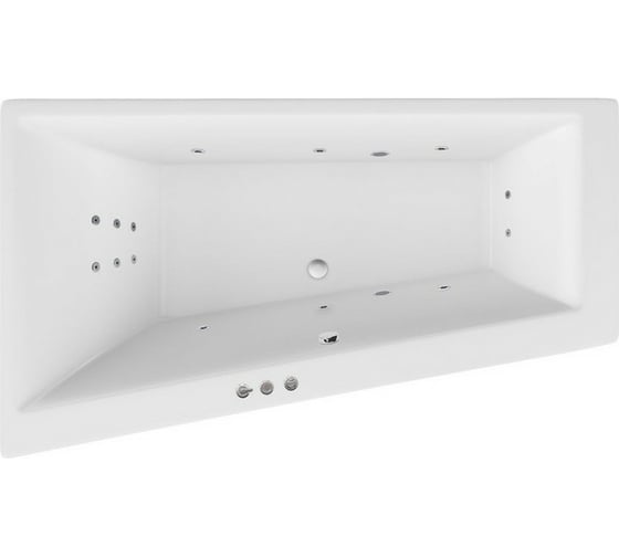 Ванна Excellent Sfera 170x100 см, левая "SMART" хром WAEX.SFL17.SMART.CR