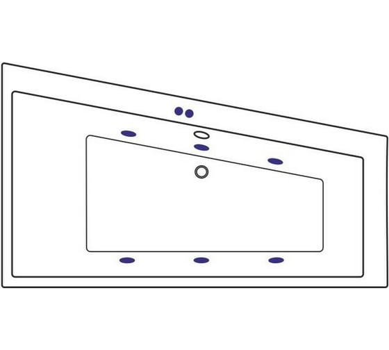 Ванна Excellent Sfera 170x100 см, правая "SOFT" хром WAEX.SFP17.SOFT.CR